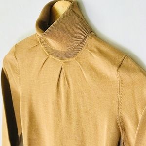 Ann Taylor Silk-Blend Turtleneck Sweater